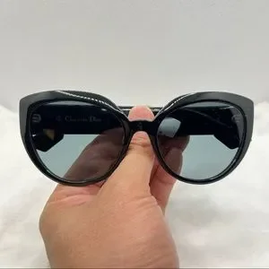 Dior Sunglasses New Authentic Classic Black Cat Eye Sunglasses CDior B1U cat-eye sunglasses in black - Dior Eyewear | Mytheresa main image 3